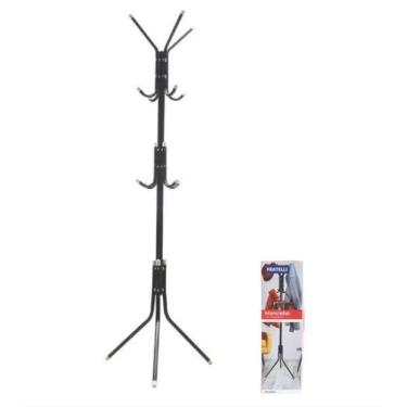Imagem de Cabideiro Mancebo 8 Ganchos De Chão Preto Fratelli