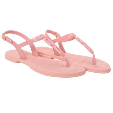 Imagem de Kit Rasteirinha 2 Pares Sandália Feminina Chinelo Corrente (2, ROSÊ, BR, Adulto, Numérico, 38)