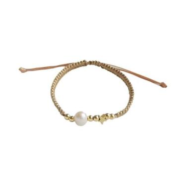 Imagem de Pulseira De Corda Trançada Vintage Feminina Feita À Mão Com Charme De 