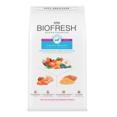 Imagem de Ração Biofresh Cães Adultos Light Raças Médias  10,1Kg
