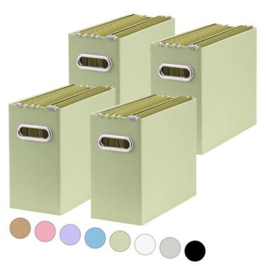 Imagem de Organizador de arquivos Oterri, pacote com 4, 31x13x25 cm, caixa dobrá