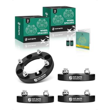 Imagem de YHTAUTO Espaçadores de roda de 4 x 137 mm de 1 polegada para Bombardier, Can-Am, Kawasaki, Suzuki Models, Outlander, Commander, Renegade, Mule, Prairie, Tire Spacers c/ parafusos M10x1,25, furo