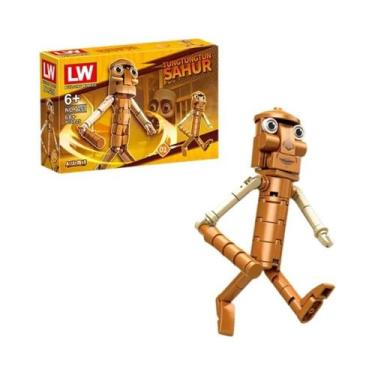 Imagem de Brinquedo De Blocos De Montar Para Crianças Tung Tung Sahur Tralalero 