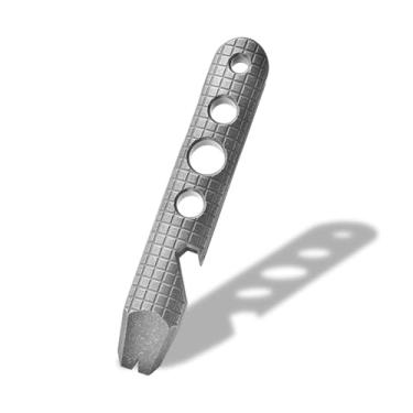 Imagem de Hamans Multiferramenta de titânio EDC, multiferramenta portátil 4 em 1 de 12 cm com abridor de garrafa, abridor de lata, extrator de unhas, abridor de caixa, orifício de cordão para uso ao ar livre