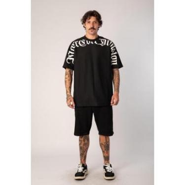 Imagem de Camiseta Masculina Mcd Box Fit MJ Caligrafiti 2601-Masculino