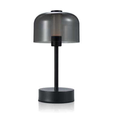 Imagem de Lâmpada de Mesa Sem Fio LED Recarregável Escritório Luz Noturna Minimalista Controle 3 Cores Ajuste Brilho Contínuo para