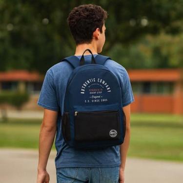 Imagem de Mochila Escolar Authentic Company Original Coleção 2026 Clio, Azul