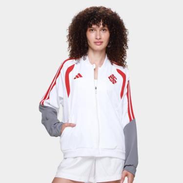 Imagem de Jaqueta Internacional 26/27 Apresentação Adidas Feminina, Branco, M