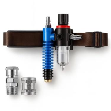 Imagem de Saysurey Termostato de jato de areia para suprimento de ar de capacete de jateamento, regulador de ar condicionado portátil para jateamento de areia e trabalho de soldagem