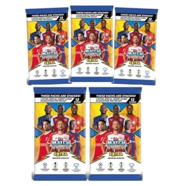 Imagem de Match Attax Extra Topps 23/24 New Premier League Soccer Trading Cards League Trading Cards x5 Packet Bundle - Soccer Cards 2024 with Hassentials Sticker