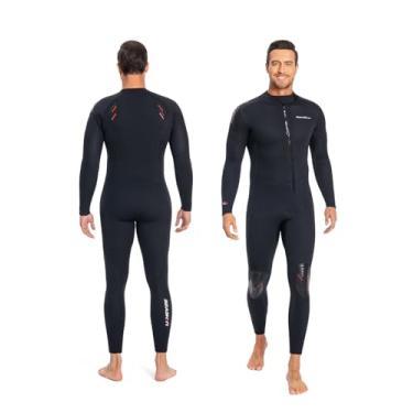 Imagem de Seaskin Roupa de mergulho masculina de 5 mm com zíper frontal