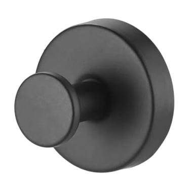 Imagem de ＫＬＫＣＭＳ Gancho com ventosa, gancho multiuso reutilizável para chuveiro, cabide para banheiro, janela de vidro, porta, cozinha, roupão e chapéu, Preto