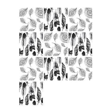 Imagem de 10 Peças Conjunto Autocolantes de Azulejos Removíveis Decalques Arte Autoadesivos para Parede Splashback Cozinha Banheiro Decoração Residencial Proteç