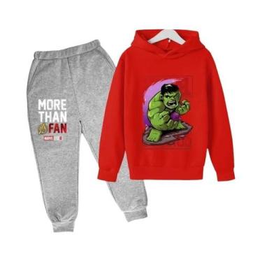 Imagem de Conjunto De Moletom Com Capuz Do Hulk Para Crianças, Suéter E Calças D