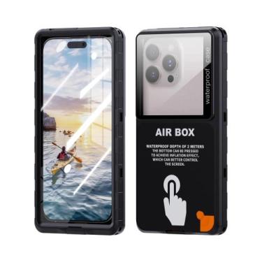 Imagem de Capa De Telefone À Prova d'Água Transparente De 6.9' Com Tela Sensível