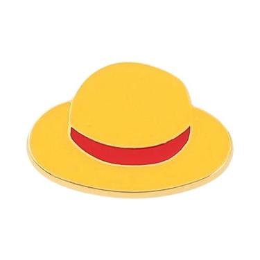Imagem de Broche De Esmalte Anime Monkey D Luffy Com Formato De Caveira Para Moc