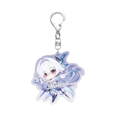 Imagem de Jogo genshin impacto dália skirk cosplay traje acrílico chaveiro acess