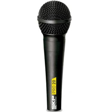 Imagem de Microfone Vocal De Mão Dinâmico Profissional C/fio PRO20 SKP