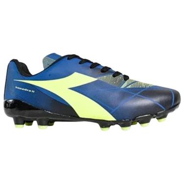 Imagem de Chuteira Diadora Squadra II Campo Masculino - Azul e Amarelo-Masculino