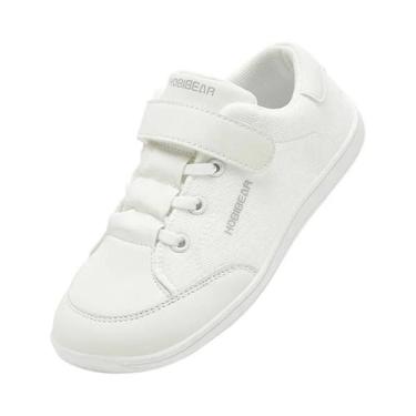 Imagem de Tênis De Malha Para Meninos E Meninas, Calçados Barefoot Com Bico Larg