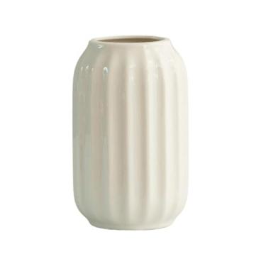 Imagem de Vasos de flores Vaso de cerâmica para decoração casa, ideal para cozinha, sala estar, quarto, escritório, prateleira ou centro mesa Vaso de cerâmica