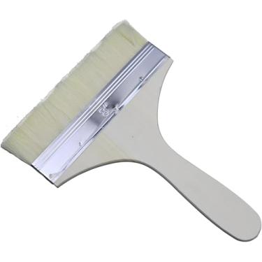 Imagem de Pincel plano de 20 cm – Pincel artístico para tintas a óleo e acrílicas (cerdas naturais)