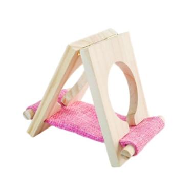 Imagem de Stgfyxgs Cama para Hamster, Esconderijo Divertido, Decoração de Paisagem, Parque de Diversões para Pequenos Animais, Acessórios para Gaiola, Habitat para Peque, Rosa