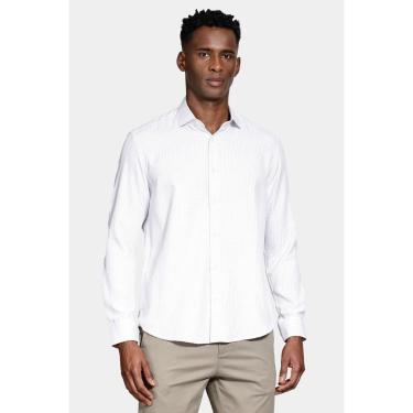 Imagem de Camisa Aramis Manga Longa Slim Xadrez Branco Com Lilas-Masculino