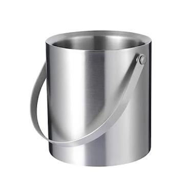 Imagem de Baldes de gelo 3L para festas, balde de champanhe de material inoxidável mantém o gelo congelado por mais tempo, para festa de Natal, churrascos de quintal, uso de bar ao ar livre, vinho, cerveja