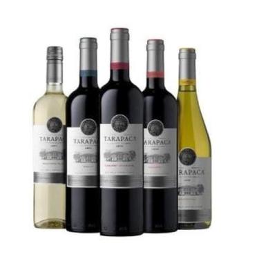 Imagem de Vinho Tarapacá León Linha Tinto Branco Chile Garrafa 750ml com 5 unida
