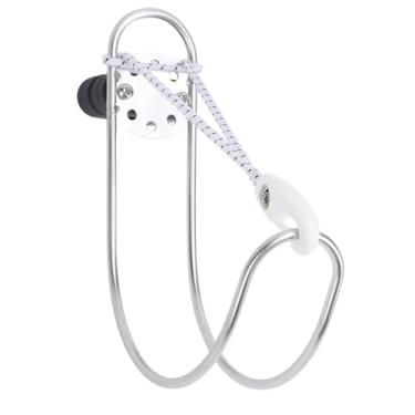 Imagem de Generic Espelho Polido Barco Iate Ferradura Suporte de Anel de Bóia Salva-vidas, Suporte de Aço Inoxidável, Design Compacto para Trilho de 22-25mm, Entusiastas Marinhos