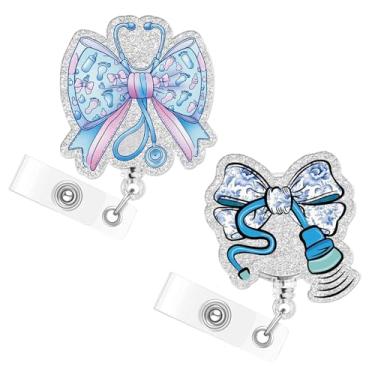 Imagem de Carretel retrátil para crachá de ultrassom e ultrassonografia, carretel de crachá para trabalho de parto e entrega, presentes engraçados ultrassonografistas tecnológicos, suporte de crachá de