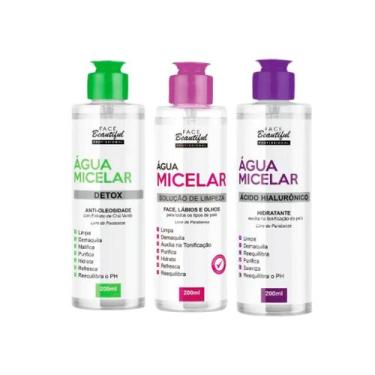 Imagem de Água Micelar Face Beautiful 200ml  Limpeza e Demaquilante
