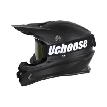 Imagem de Capacete De Motocross Off-Road Certificado DOT Com Óculos Para Downhil