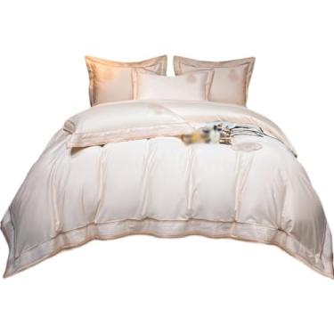 Imagem de THJKUPO Strand Horse Conjunto de quatro peças de algodão lençol de cama e capa de edredom (220 x 240 cm)