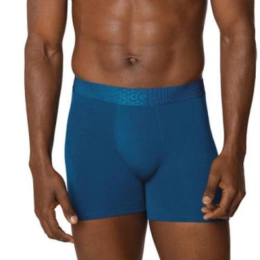 Imagem de Cueca Lupo Boxer Algodão com Elastano 784-068, Azul, M