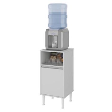 Imagem de Balcão multiuso 1 porta para bebedouro em mdf - BELLI MÓVEIS, Branco