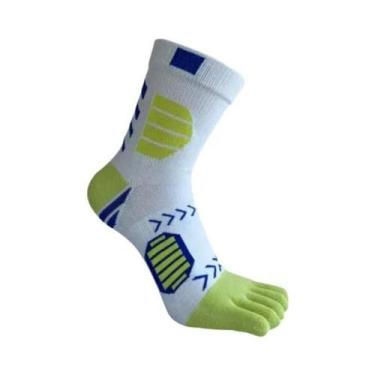 Imagem de Meias De Algodão Coloridas E Respiráveis Com Cinco Dedos, 5 Pares, Mas