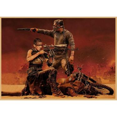 Imagem de Pôster: pintura, pôster, pôster de filme retrô de Mad Max Fury Road - 