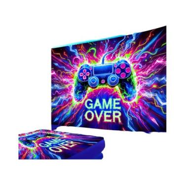 Imagem de Tapeçaria Neon Estilo Cyberpunk Com Gradiente De Grafite Para Decoraçã