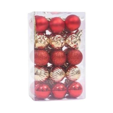 Imagem de Conjunto De Bolas De Natal 3CM 4CM Para Decoração De Árvore De Natal, 