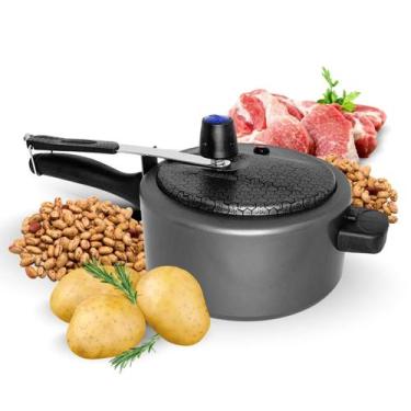 Imagem de Panela de Pressão Antiaderente Teflon 3 litros 80kPa Segura - Ramos