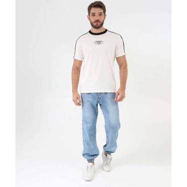 Imagem de Calça Masculina Jeans Jogger Bolsos-93002 - AKIYOSHI, 40, Jeans azul