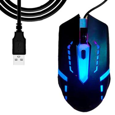 Imagem de Mouse Gamer LED RGB 3200 Dpi Ergonômico Usb Weibo M 39 Luzes Com Fio Jogador PC E Notebook