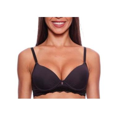 Imagem de Sutiã Base Nayane ST 02 11 0002 Charme Com Bojo e Aro Renda e Microfib