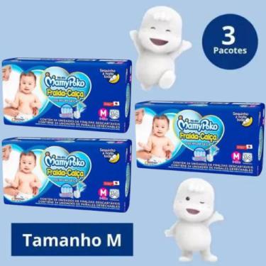 Imagem de Fralda Calça Mamypoko Super Seca Azul 3 Pacotes Tamanho M Com 34 Unida