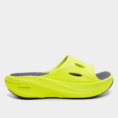 Imagem de Chinelo Olympikus Pós Corre Masculino, Amarelo limão, 37/38