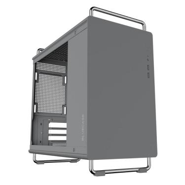 Imagem de Gabinete Gamer Bluecase BG-056G Tiny - Micro ATX - Design Compacto - Com Alça - Cinza