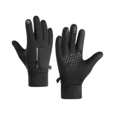 Imagem de Luvas De Inverno Masculinas Com Tela Sensível Ao Toque, À Prova De Ven