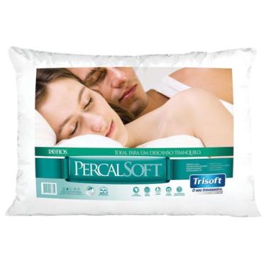 Imagem de Travesseiro Percal Soft 180 Fios 50x70cm Trisoft, 1 unidade
